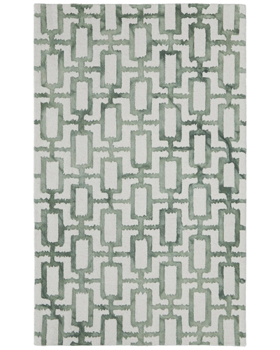 Shop Weave & Wander Marengo Modern Geometric Wool Area Rug In White