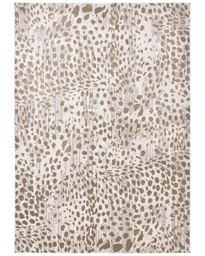 Shop Weave & Wander Vanhorn Modern Animal Print Polypropylene & Polyester Area Rug In Brown