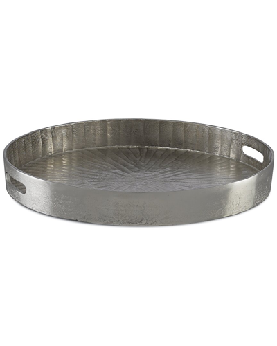Shop Currey & Company Luca Large Silver Tray