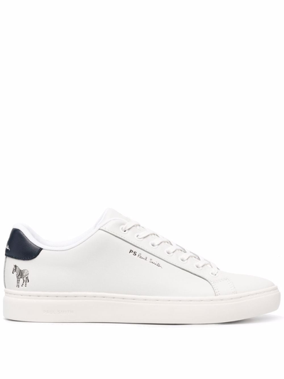 Shop Ps By Paul Smith Rex Leather Sneakers In White