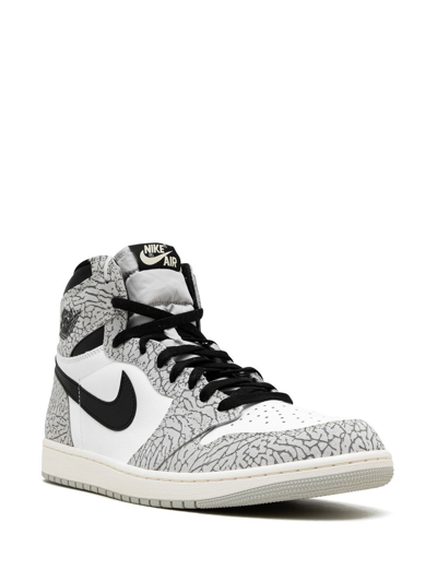 Shop Nike Air Jordan 1 High Sneakers In Grey