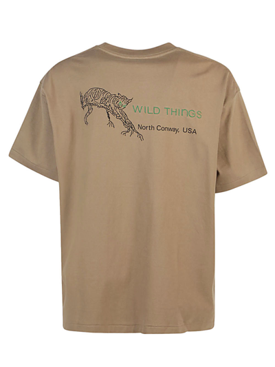 Shop Wild Things Cotton T-shirt In Beige