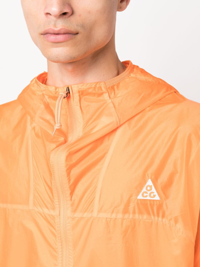 Shop Nike Cinder Cone Windbreaker In Orange