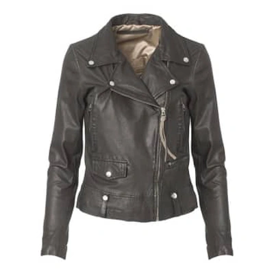 Shop Mdk Black Seattle New Thin Leather Jacket