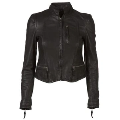 Shop Mdk Black Rucy Leather Jacket
