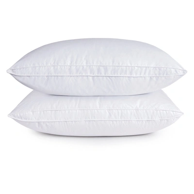 Puredown Peace Nest 10% Grey Goose Down Feather Gusset Pillow Set Of 2