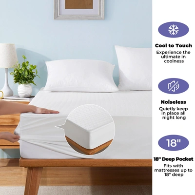 Shop Puredown Waterproof Coating Cooling Breathable Mattress Protector Pad