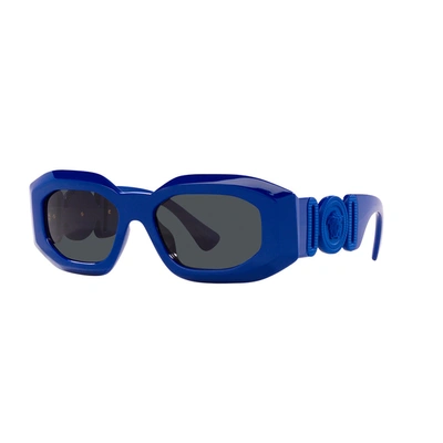 Shop Versace Ve 4425u 536887 54mm Mens Irregular Sunglasses In Blue