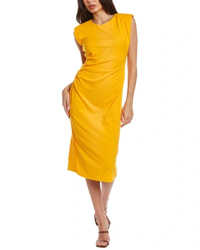Shop Donna Morgan Midi Dress In Yellow