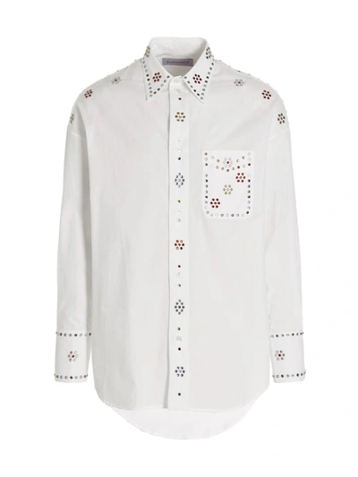 Shop Bluemarble Jewel Stone Shirt In White