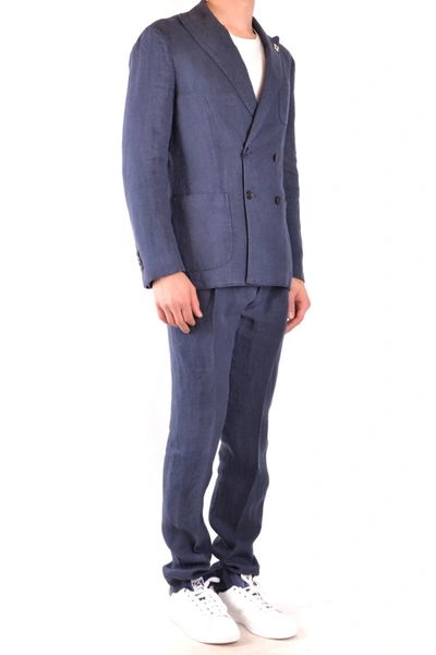 Shop Lardini Suits In Blue