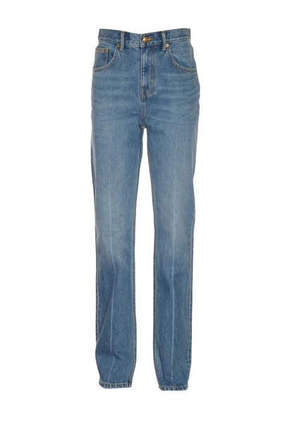 Shop Tory Burch Jeans In Light Crease Wash
