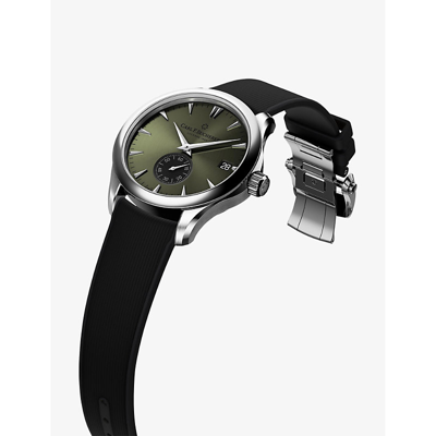 Shop Carl F Bucherer Men's Green 00.10924.08.93.02 Manero Peripheral Stainless Steel Automatic Watch