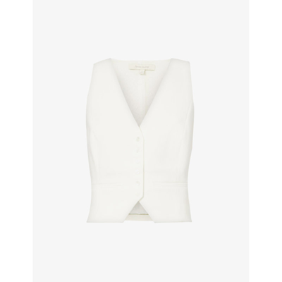 Shop Favorite Daughter Women's Ivory Margaret V-neck Woven Vest