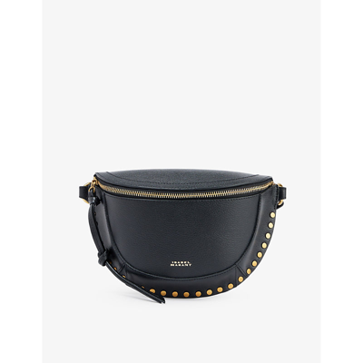 Shop Isabel Marant Women's Black Skano Leather Bum Bag