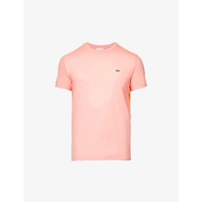 Shop Lacoste Men's Essentials Logo-appliquéd Cotton-jersey T-shirt