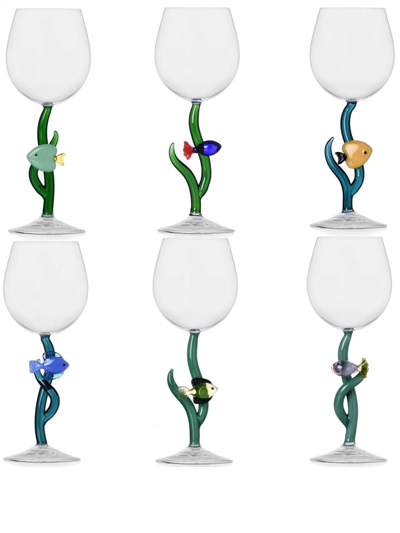 Shop Ichendorf Milano Marine Garden Chalice Glass In Blue