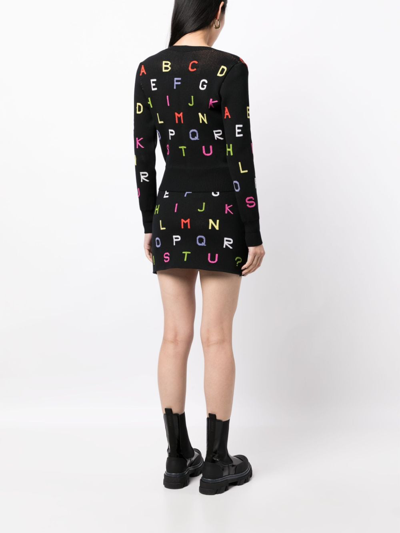 Pre-owned Chanel 2001 Knitted Cardigan And Skirt Set In Black