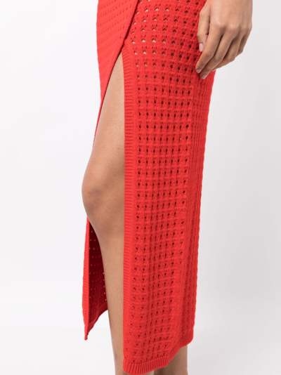 Shop Cashmere In Love Hanalei Crochet-knit Bralette In Red