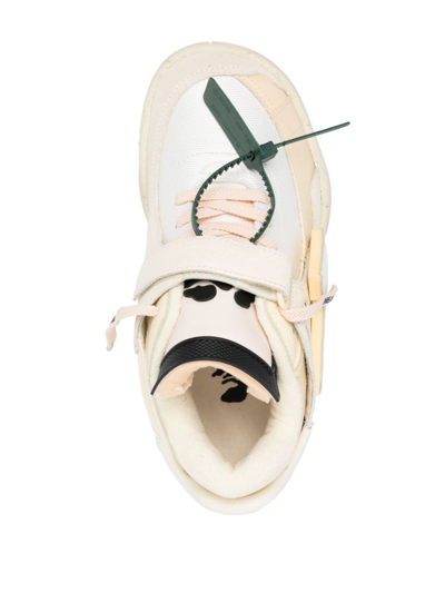 Shop Off-white Puzzle Couture Panelled Sneakers In Neutrals