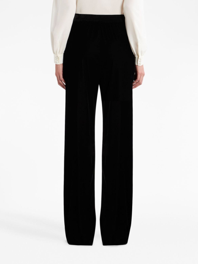 Shop Etro Synthetic Fibers Trousers In Black