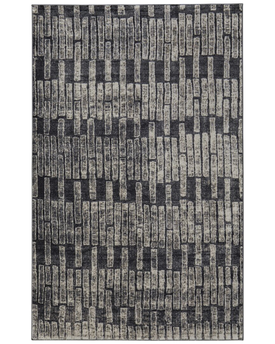 Shop Weave & Wander Kiba Modern Geometric 60% Polypropylene 40% Polyester Accent Rug In Grey