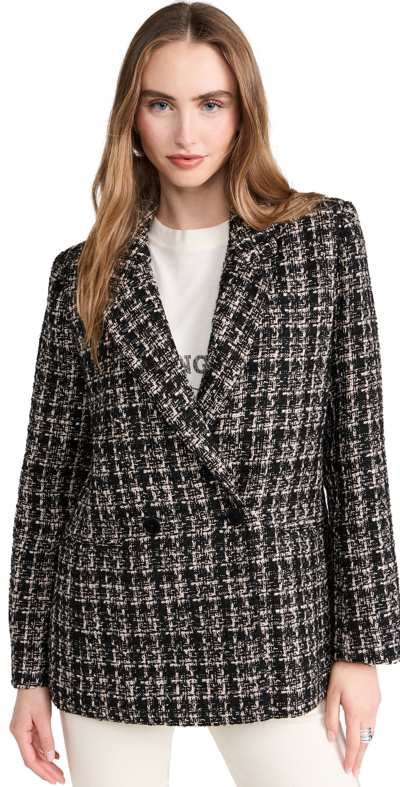 Shop Anine Bing Madeleine Tweed Blazer Multi