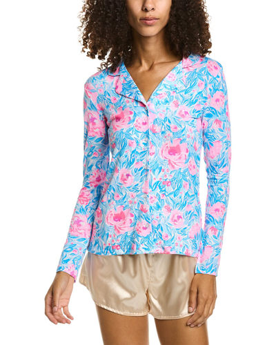 Shop Lilly Pulitzer Pj Top In Blue