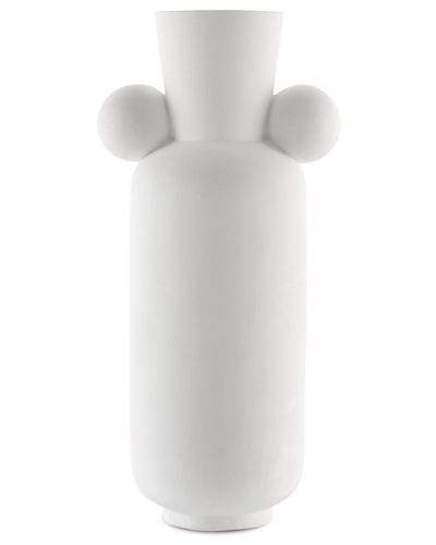 Currey & Company Happy 40 Tall White Vase In White