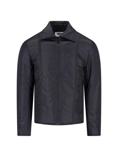 Shop Mm6 Maison Margiela Lightweight Jacket In Black  