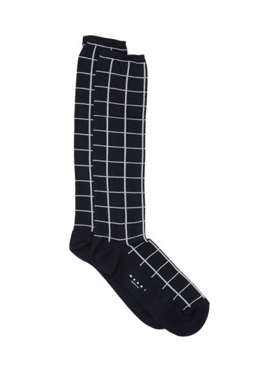 Shop Marni Picture Detail Socks In Black  