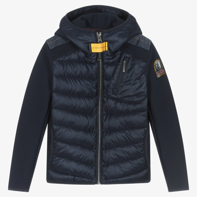 Shop Parajumpers Boys Blue Water-repellent Hooded Jacket