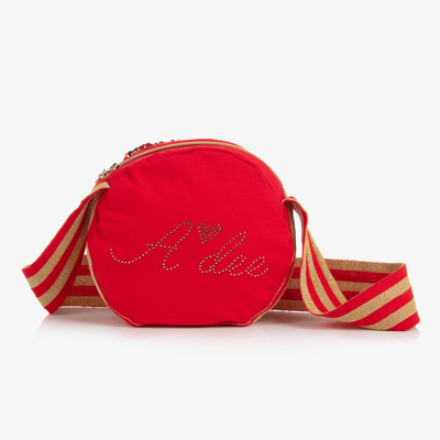 Shop A Dee Girls Red & Gold Sequin Bag (18cm)