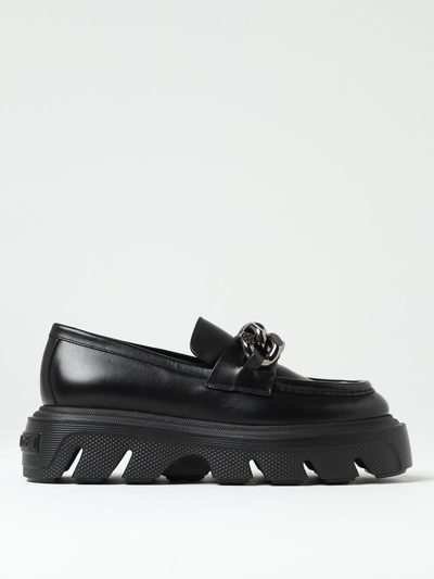 Shop Casadei Loafers  Woman Color Black