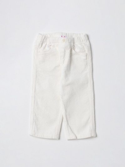 Shop Il Gufo Pants  Kids Color White
