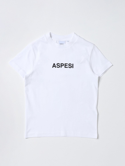 Shop Aspesi T-shirt  Kids Color White