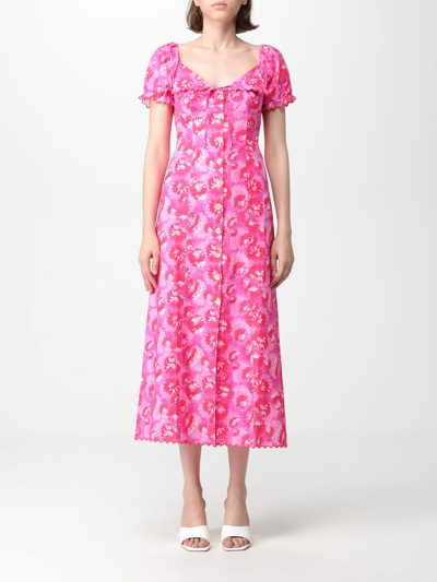 Shop Rixo London Dress  Woman Color Fuchsia