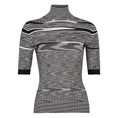 Shop Missoni Space-dyed Intarsia Cashmere-blend Top In Black