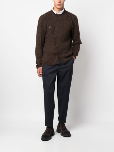 Etro Wool Blend Cropped Trousers In Blue