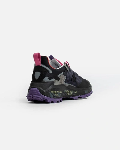 Premiata Multi-panel Lace-up Sneakers In Multicolor