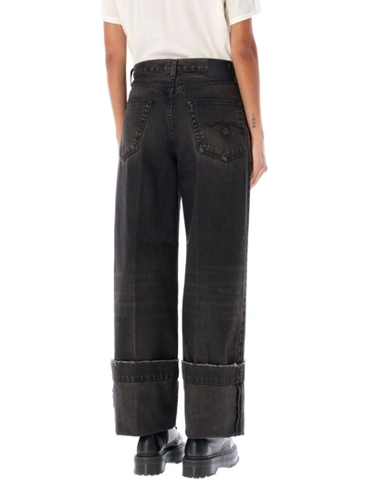 Shop R13 Nina Straight Jeans In Vintage Boy Black