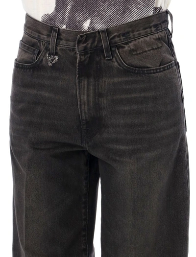 Shop R13 Nina Straight Jeans In Vintage Boy Black