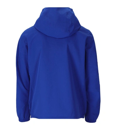 Shop Woolrich Pacific Electric Blue Hooded Jacket