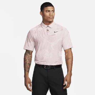 Shop Nike Men's Dri-fit Adv Tour Camo Golf Polo In Pink