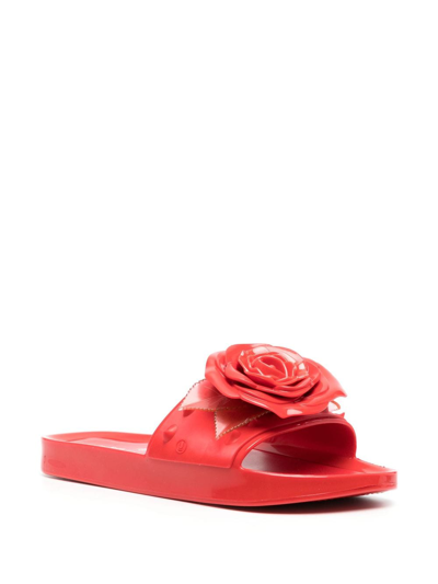 Melissa X Undercover X Undercover Spikes Beach Pantoletten In Red