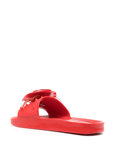 Melissa X Undercover X Undercover Spikes Beach Pantoletten In Red