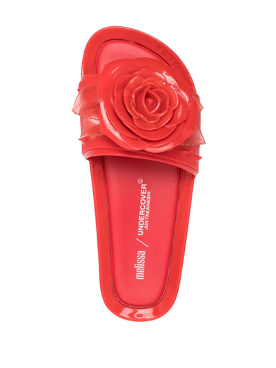 Melissa X Undercover X Undercover Spikes Beach Pantoletten In Red