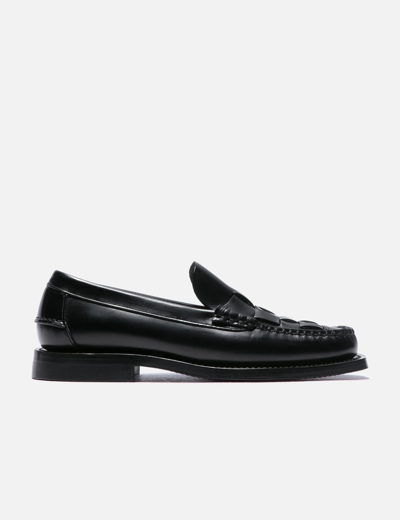 Shop Hereu Nombela Interwoven Loafers In Black