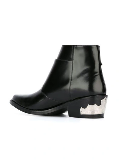 Shop Toga Pulla Buckled Ankle Boots - Black