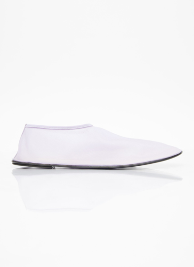 Shop The Row Sock Mesh Flats In Lilac